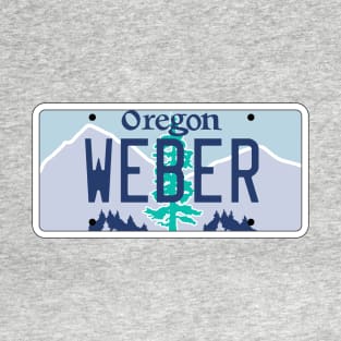 Oregon Weber grill Vanity license plate T-Shirt